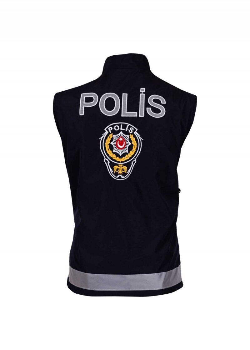 Lacivert Çift Taraflı Hakim Yaka Sivil Görev Polis Yeleği - Image 2