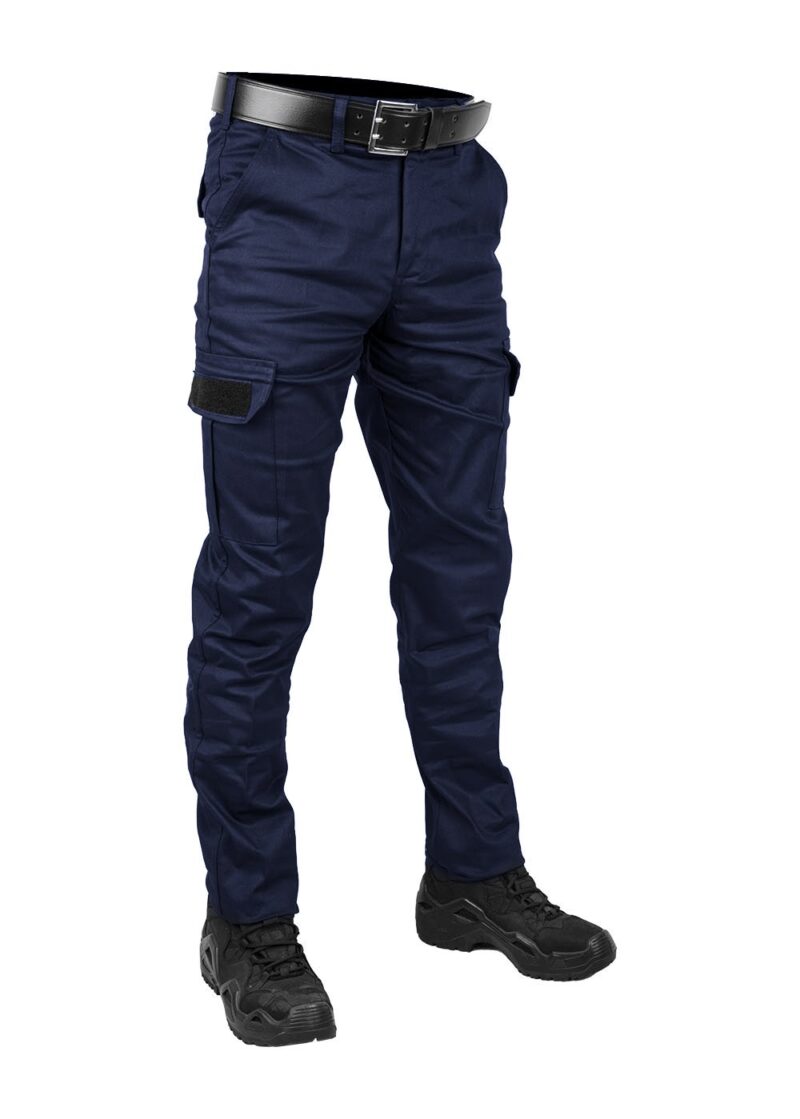 Lacivert Likralı Outdoor Gabardin Kargo Pantolon