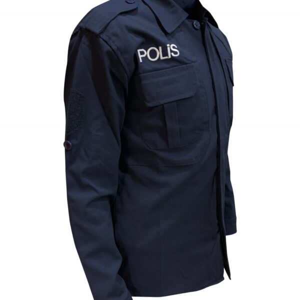 Lacivert Polis Gömleği