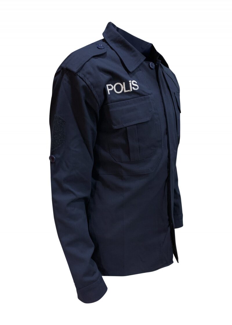 Lacivert Polis Gömleği