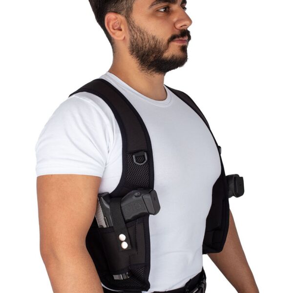 Safari Çift Silahlı Koltuk Altı Neopren Silah Kılıfı