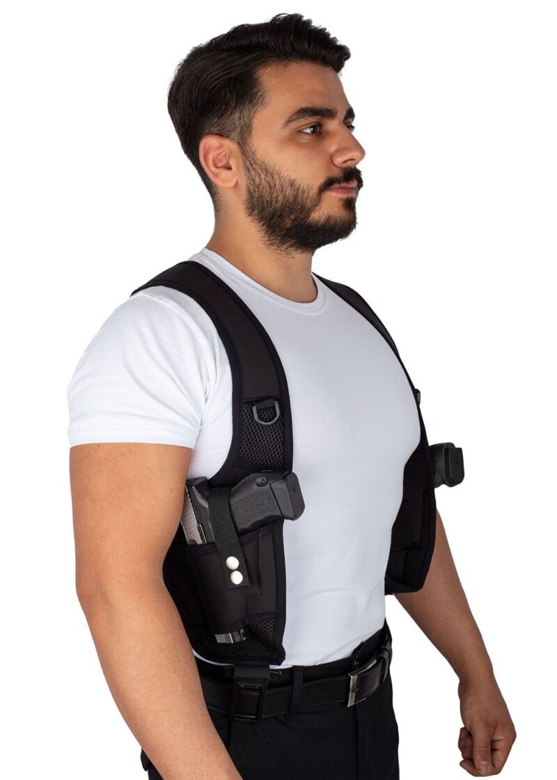 Safari Çift Silahlı Koltuk Altı Neopren Silah Kılıfı