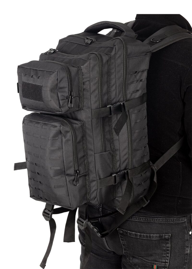 Safari Nano Siyah Cordura Kumaş Taktikal Sırt Çantası - Image 2