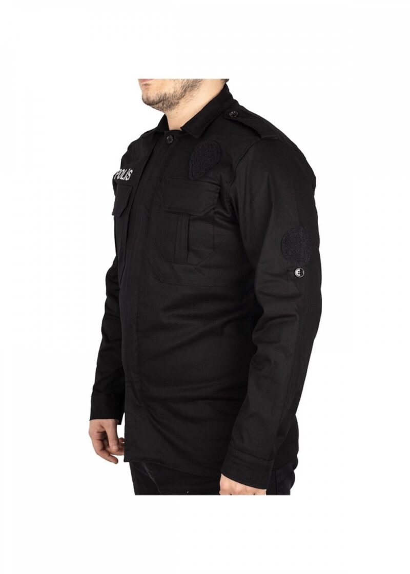 Siyah Gabardin Polis Gömleği - Image 3