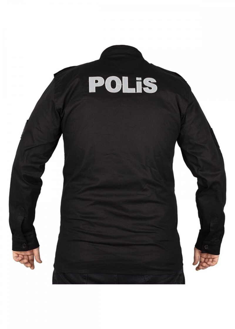 Siyah Gabardin Polis Gömleği - Image 4