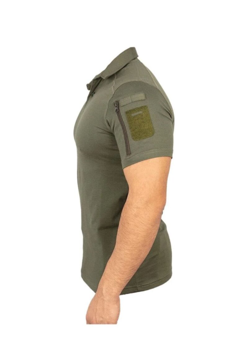 Taktikal Haki Polo Yaka Mil-le Tişört - Image 2