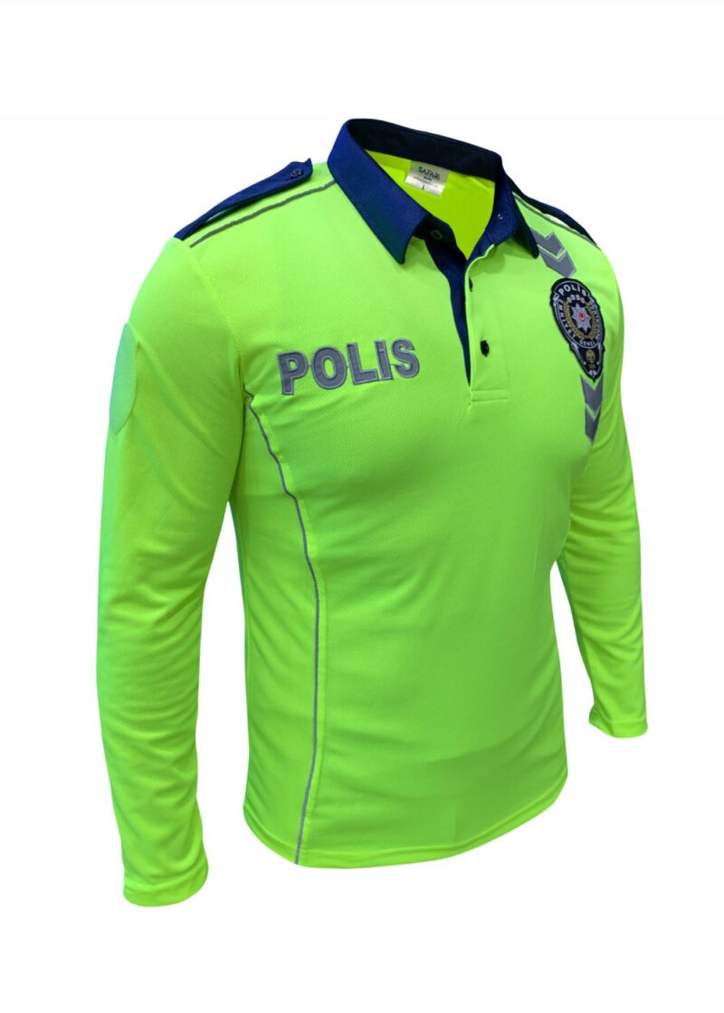 Yeni Uzun Kol Nano Trafik Polis Tişörtü - Image 3