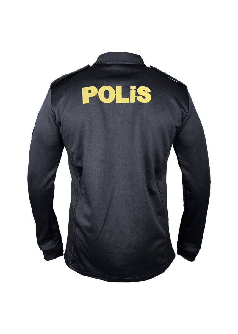 Yeni Şardonlu Uzun Kollu Müdür Polis Tişörtü - Image 3