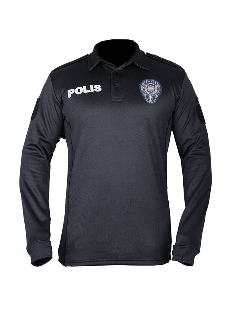 Yeni Şardonlu Uzun Kollu Polis Tişörtü
