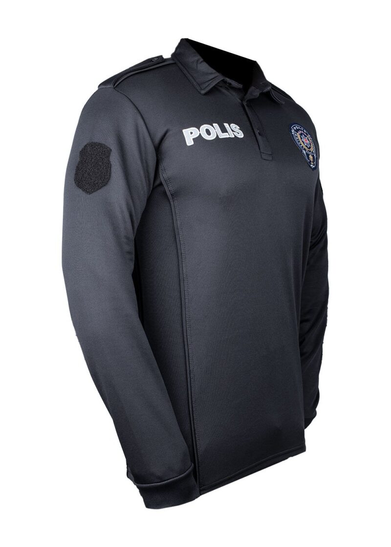 Yeni Şardonlu Uzun Kollu Polis Tişörtü - Image 2