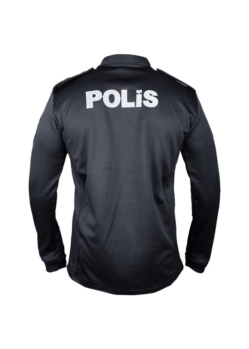 Yeni Şardonlu Uzun Kollu Polis Tişörtü - Image 4