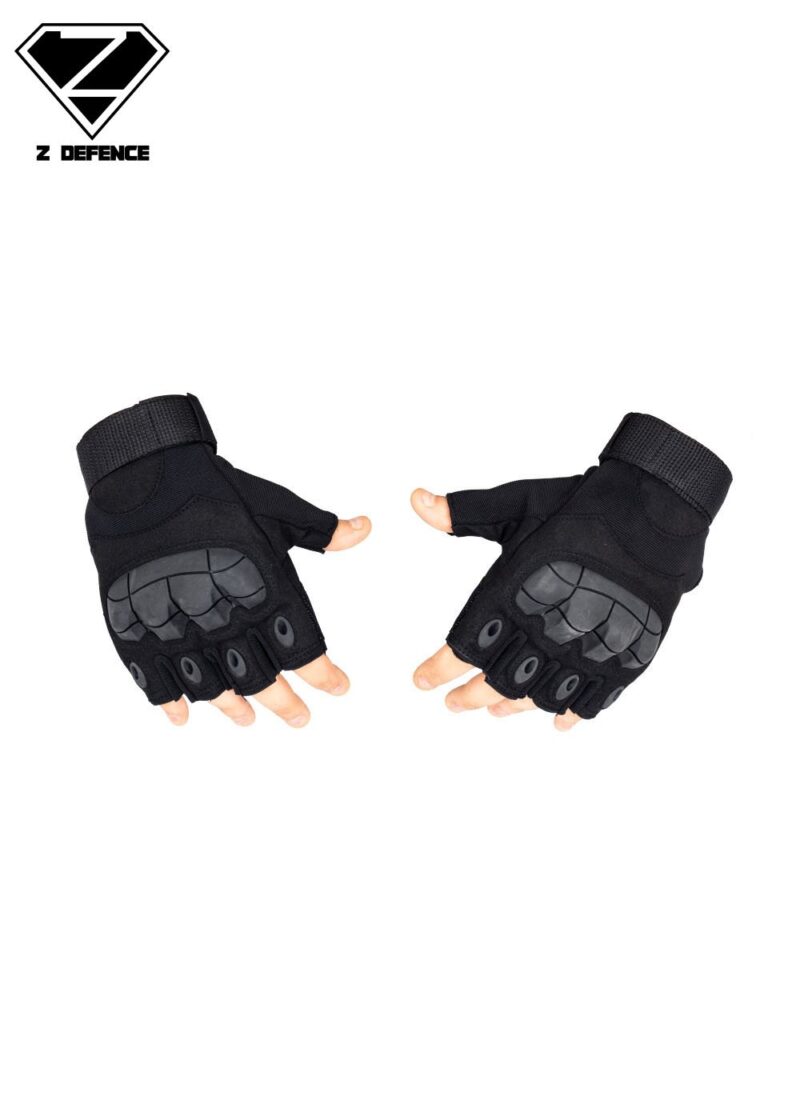Z Defence Half Finger Siyah Eldiven